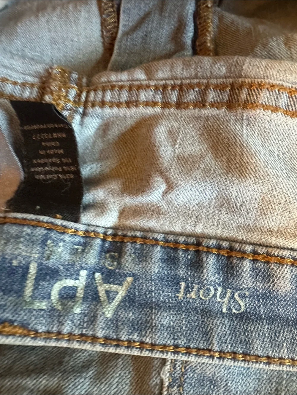 APT 9 Stonewashed Denim Short Shorts